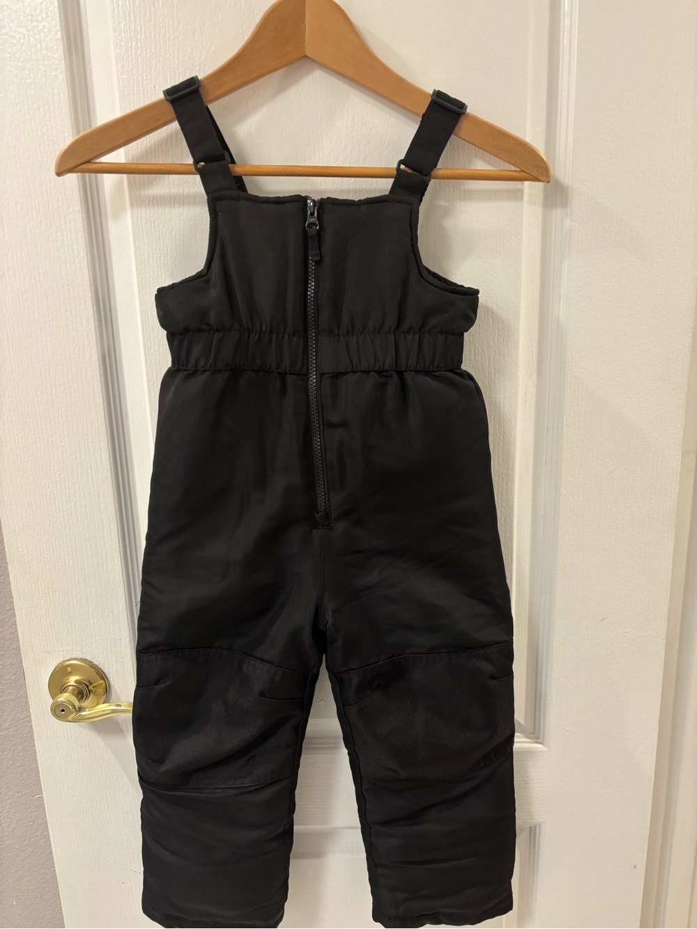 Falls Creek Black Kids Snow Overalls with Adjustable Straps
